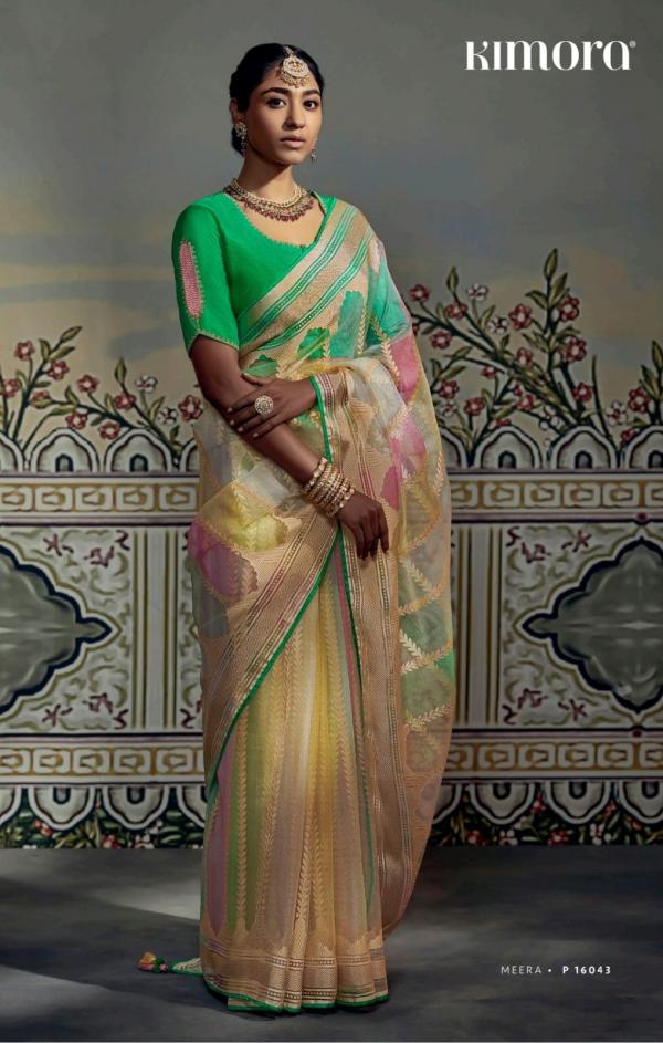 Kimora Meera Premium Soft Brasso Saree Collection